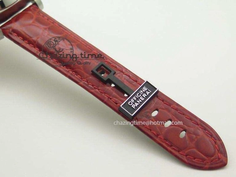 PAM049 F V6F 1:1 Best Edition On Red Leather Strap A Chic 8543