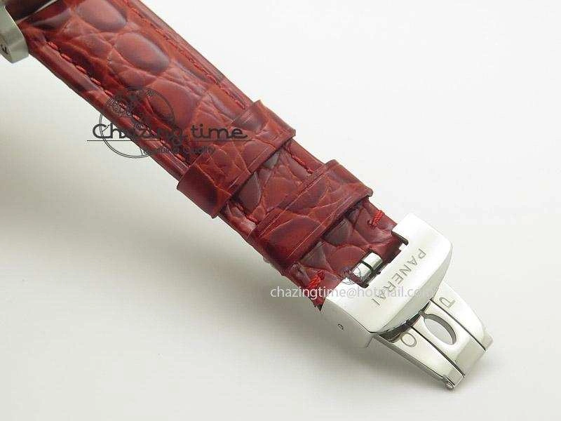 PAM049 F V6F 1:1 Best Edition On Red Leather Strap A Chic 8543