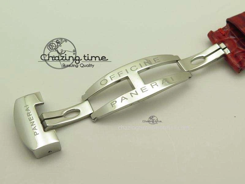 PAM049 F V6F 1:1 Best Edition On Red Leather Strap A Chic 8543