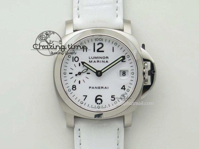 Sophisticated PAM049 F V6F 1:1 Best Edition On White Leather Strap A 8546