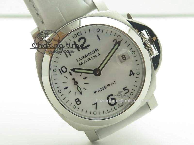 Sophisticated PAM049 F V6F 1:1 Best Edition On White Leather Strap A 8546