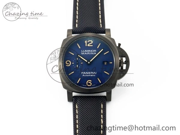 Upgraded PAM1021 W TTF 1:1 Best Edition on Blue Nylon Strap P 8324
