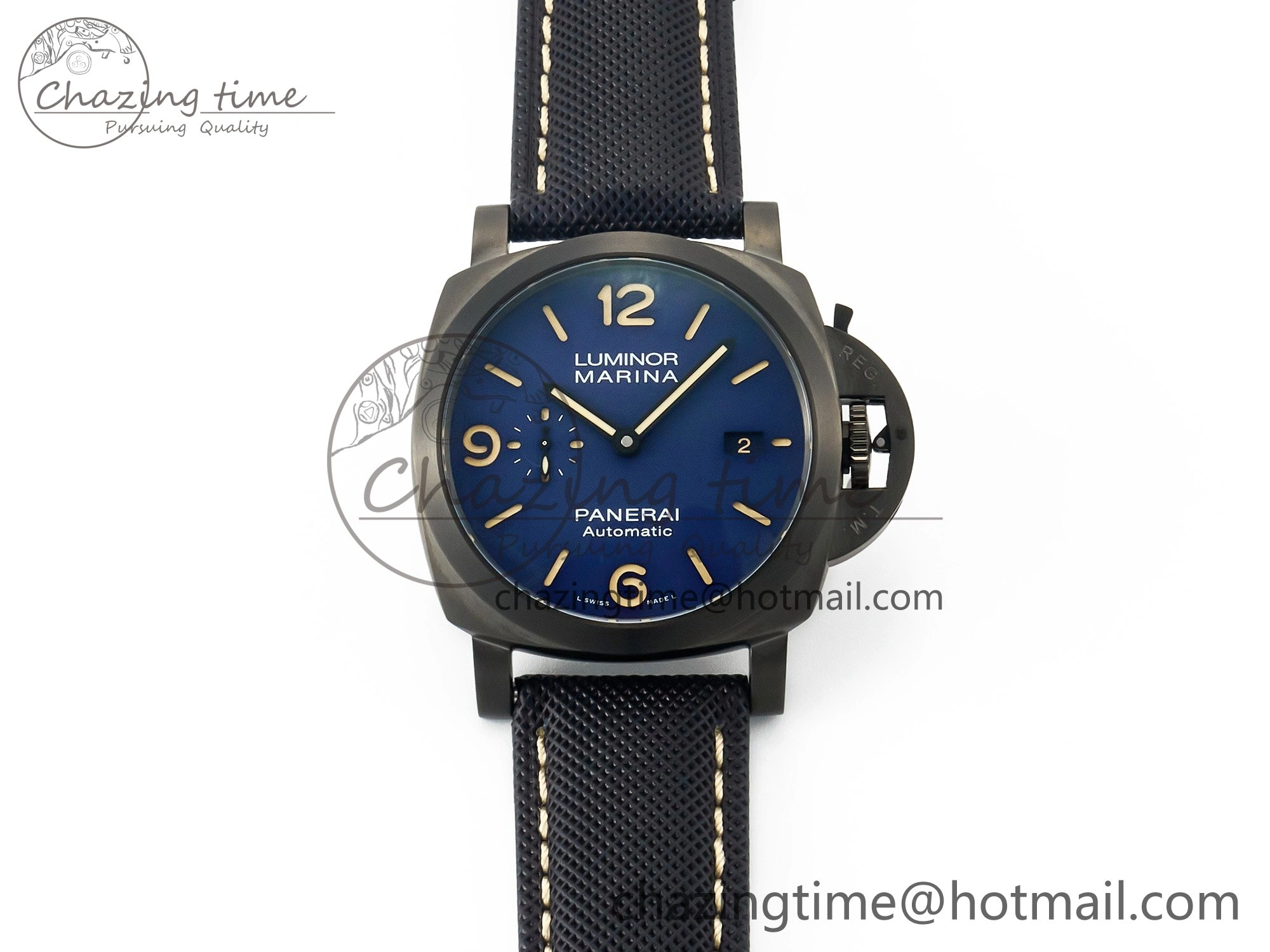 Upgraded PAM1021 W TTF 1:1 Best Edition on Blue Nylon Strap P 8324
