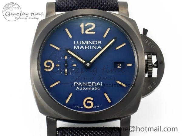Upgraded PAM1021 W TTF 1:1 Best Edition on Blue Nylon Strap P 8324