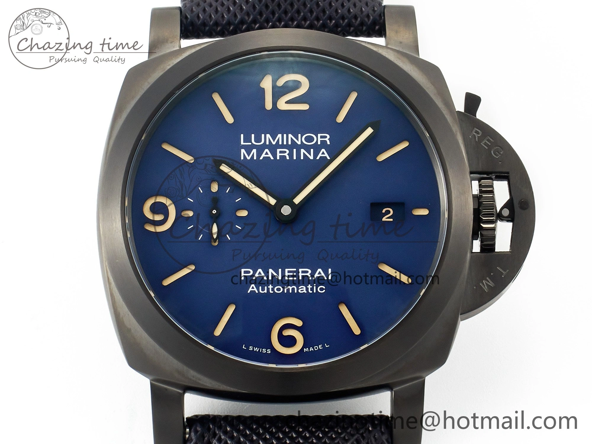 Upgraded PAM1021 W TTF 1:1 Best Edition on Blue Nylon Strap P 8324