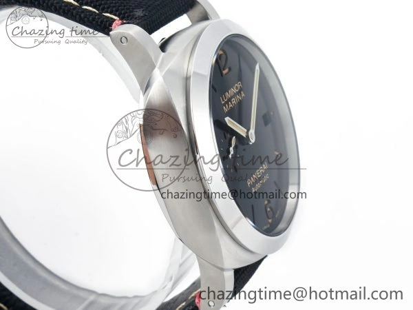 Lightweight PAM1025 V TTF 1:1 Best Edition on Black Leather Strap P 8334