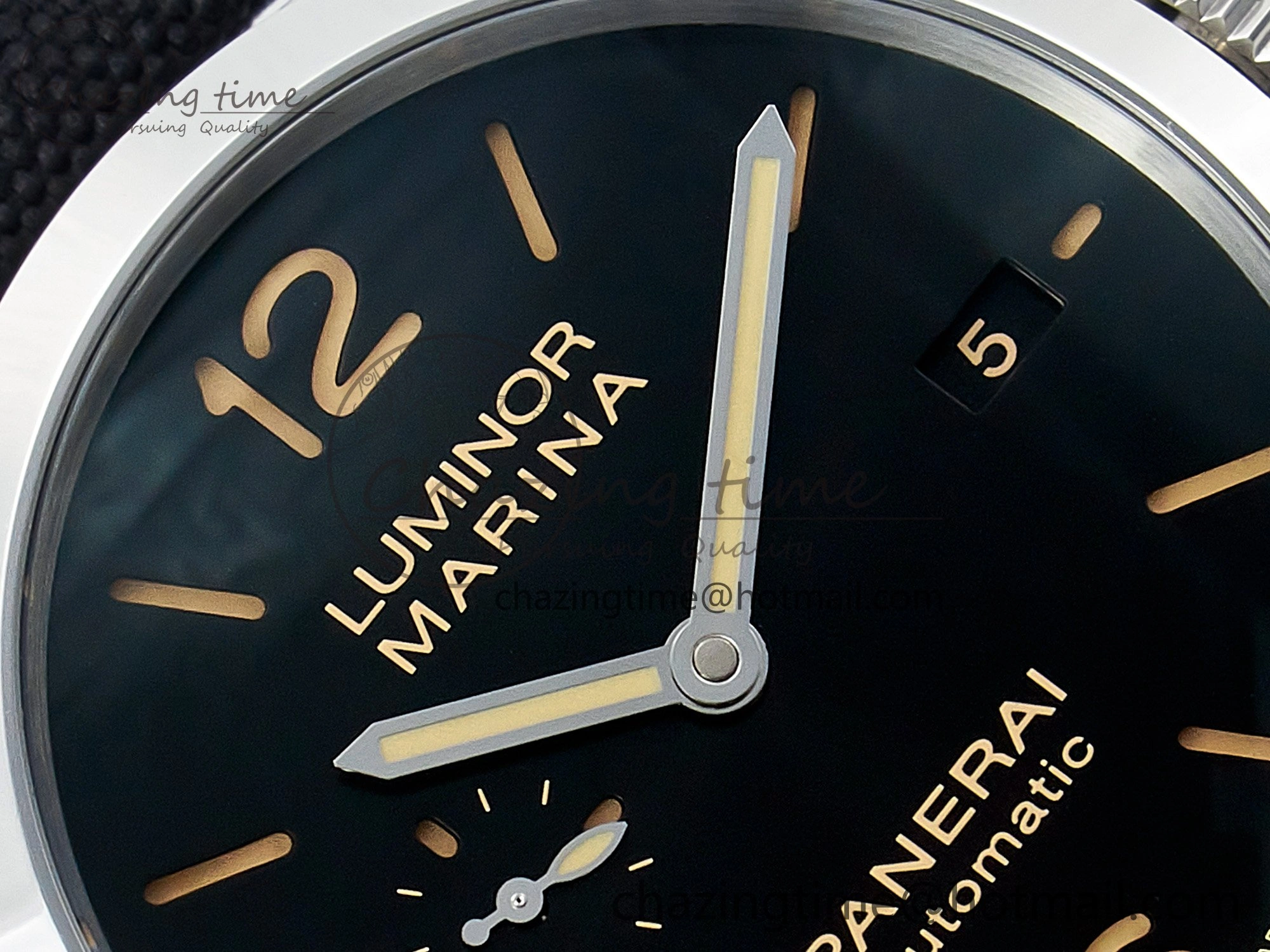 Lightweight PAM1025 V TTF 1:1 Best Edition on Black Leather Strap P 8334