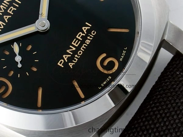 Lightweight PAM1025 V TTF 1:1 Best Edition on Black Leather Strap P 8334