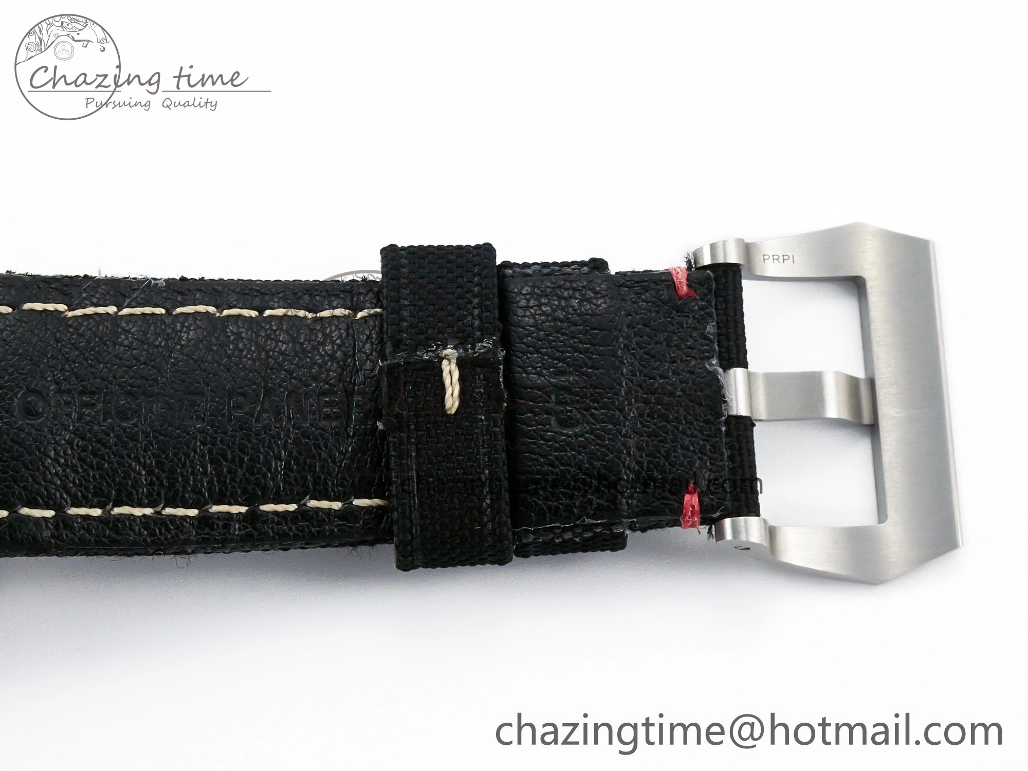 Lightweight PAM1025 V TTF 1:1 Best Edition on Black Leather Strap P 8334