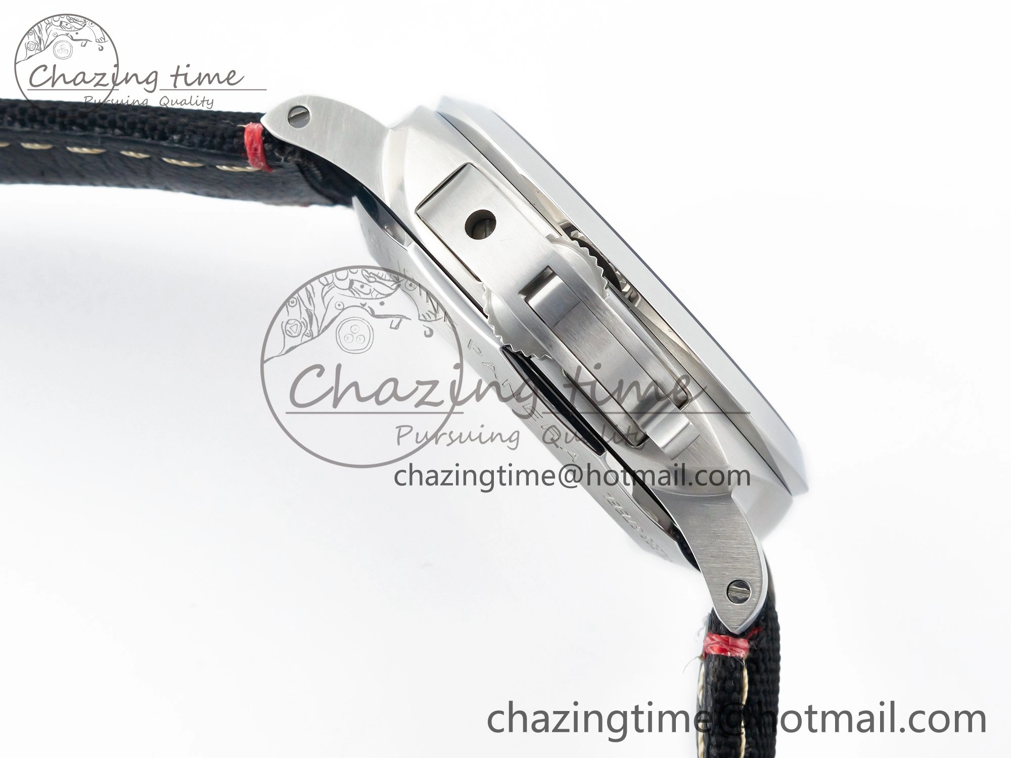 Lightweight PAM1025 V TTF 1:1 Best Edition on Black Leather Strap P 8334