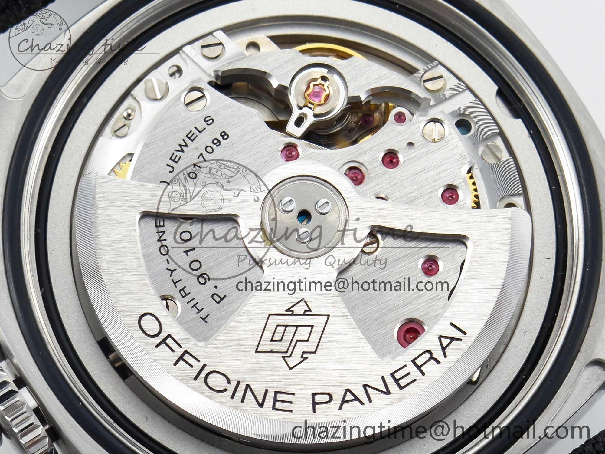 Lightweight PAM1025 V TTF 1:1 Best Edition on Black Leather Strap P 8334