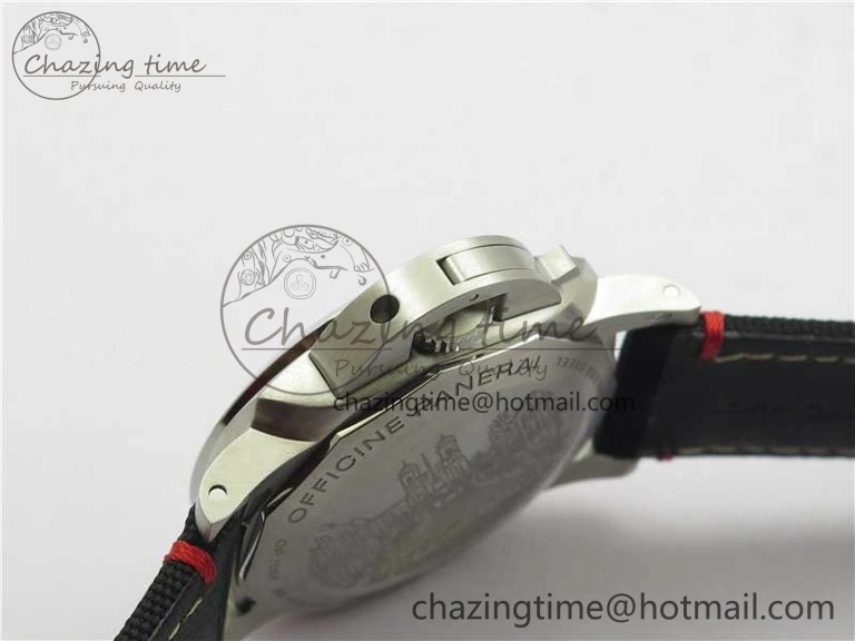 Unisex PAM1025 VSF 1:1 Best Edition Black Dial on Black Canvas Strap P.9010 Clone 8380