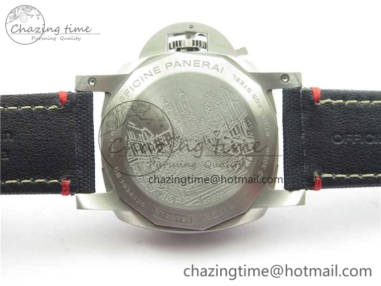 Unisex PAM1025 VSF 1:1 Best Edition Black Dial on Black Canvas Strap P.9010 Clone 8380