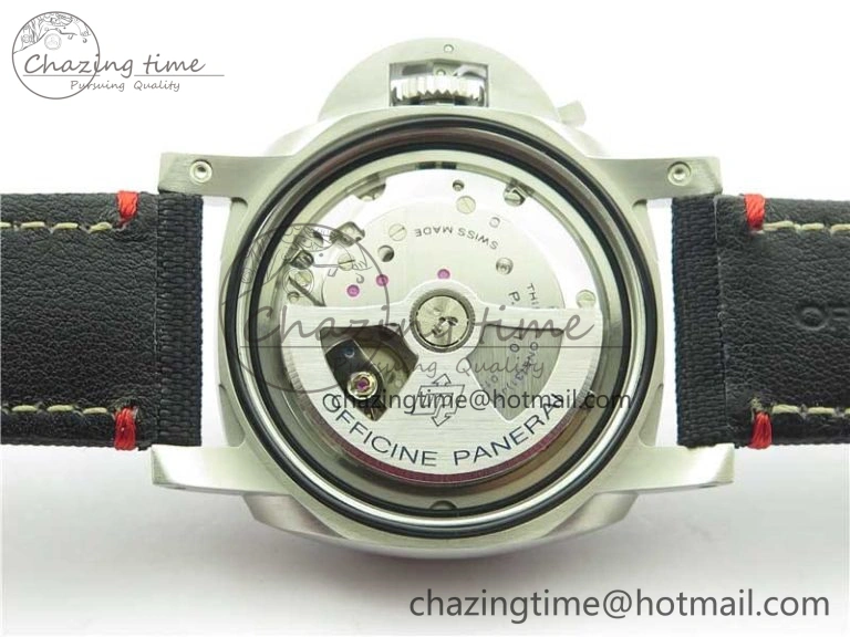 Unisex PAM1025 VSF 1:1 Best Edition Black Dial on Black Canvas Strap P.9010 Clone 8380