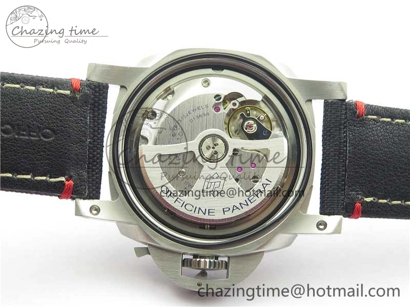 Unisex PAM1025 VSF 1:1 Best Edition Black Dial on Black Canvas Strap P.9010 Clone 8380
