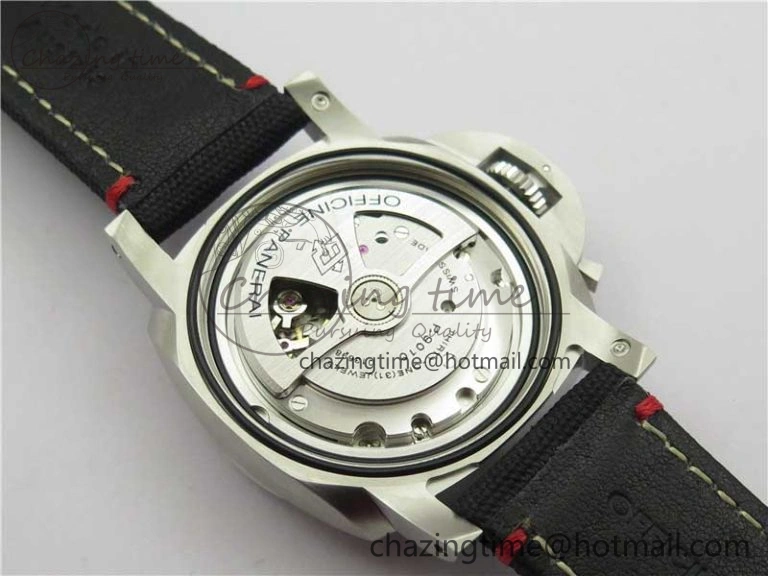 Unisex PAM1025 VSF 1:1 Best Edition Black Dial on Black Canvas Strap P.9010 Clone 8380