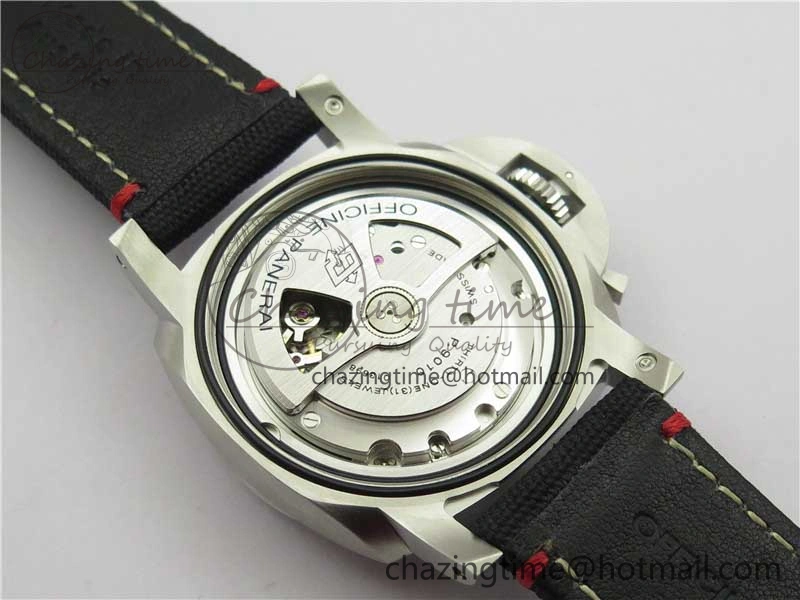 Unisex PAM1025 VSF 1:1 Best Edition Black Dial on Black Canvas Strap P.9010 Clone 8380
