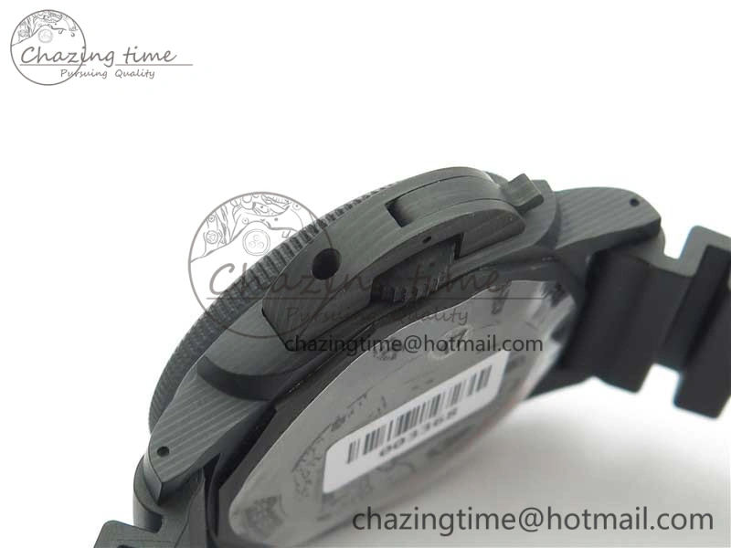 PAM1039 Carbotech VSF Best Edition Dark Grey Sail Dial on Rubber Strap P.9010 Clone (Free White Rubber Strap) ZeroBulk 8405
