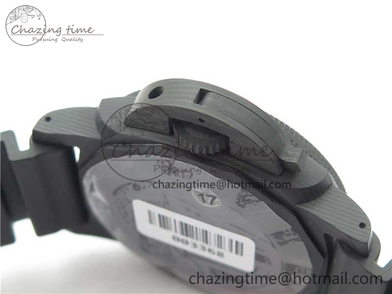 PAM1039 Carbotech VSF Best Edition Dark Grey Sail Dial on Rubber Strap P.9010 Clone (Free White Rubber Strap) ZeroBulk 8405