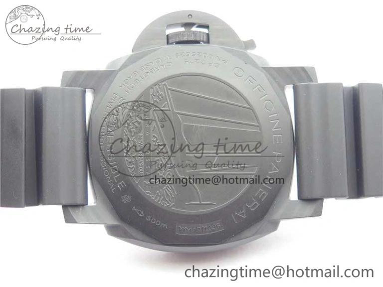 PAM1039 Carbotech VSF Best Edition Dark Grey Sail Dial on Rubber Strap P.9010 Clone (Free White Rubber Strap) ZeroBulk 8405