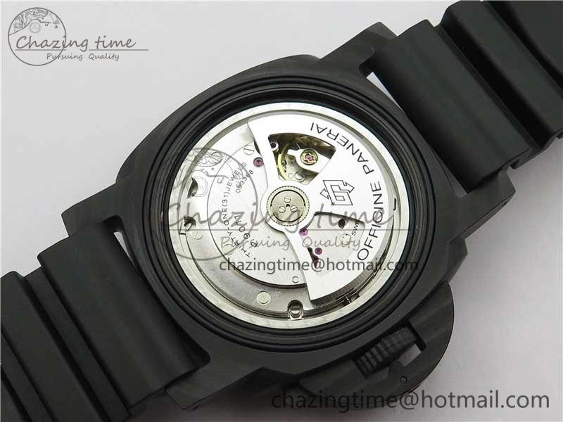 PAM1039 Carbotech VSF Best Edition Dark Grey Sail Dial on Rubber Strap P.9010 Clone (Free White Rubber Strap) ZeroBulk 8405