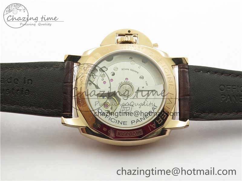 Neat PAM1042 Luminor Due RG VSF Best Edition White Dial on Leather Strap AXXXIV 8386