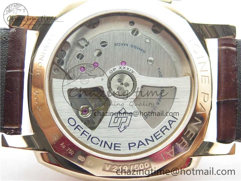 Neat PAM1042 Luminor Due RG VSF Best Edition White Dial on Leather Strap AXXXIV 8386