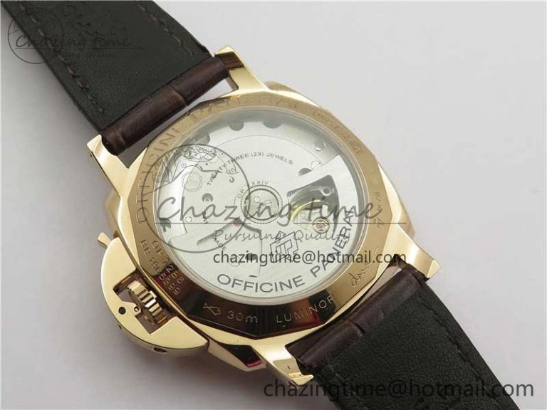 Neat PAM1042 Luminor Due RG VSF Best Edition White Dial on Leather Strap AXXXIV 8386