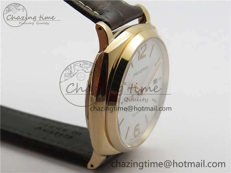 Neat PAM1042 Luminor Due RG VSF Best Edition White Dial on Leather Strap AXXXIV 8386