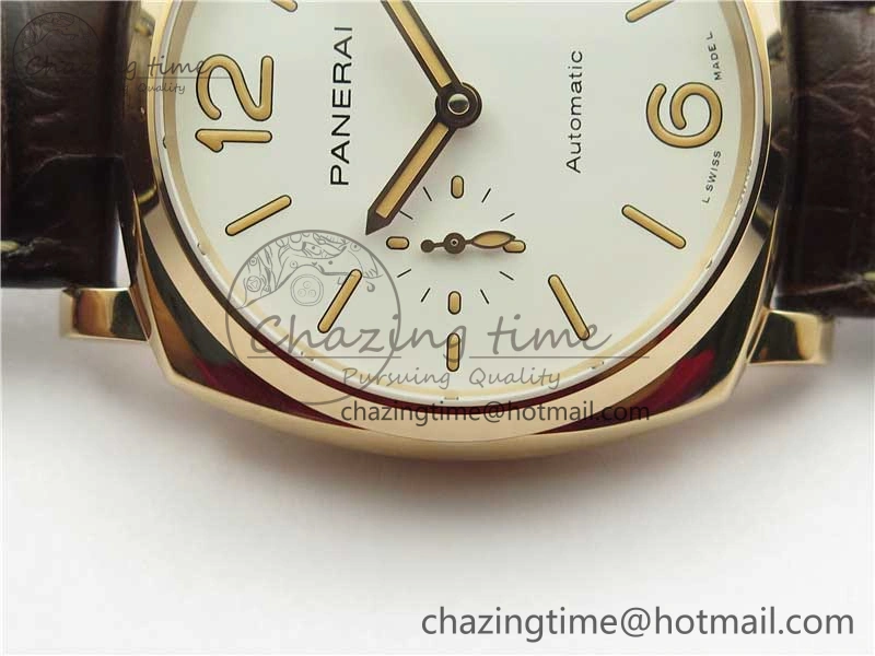 Neat PAM1042 Luminor Due RG VSF Best Edition White Dial on Leather Strap AXXXIV 8386