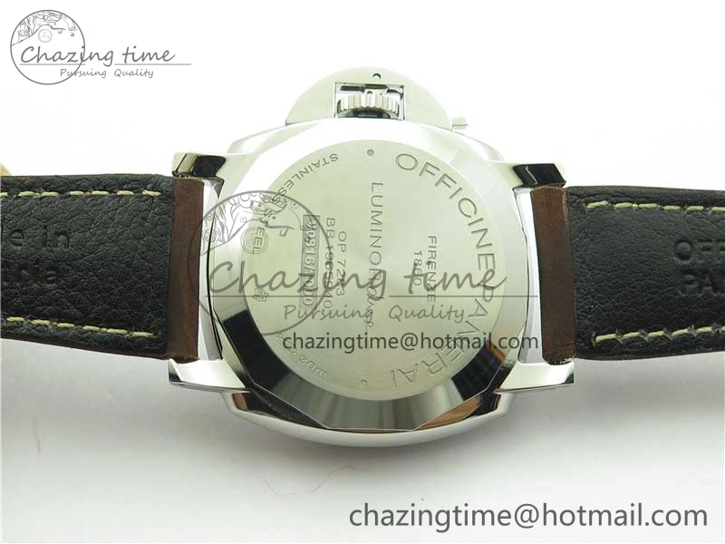 UrbanChic PAM1046 Luminor Due VSF Best Edition White Dial on Brown Asso Strap AXXXIV 8391