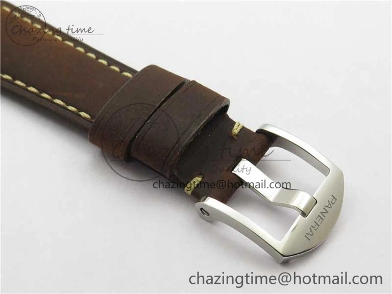 UrbanChic PAM1046 Luminor Due VSF Best Edition White Dial on Brown Asso Strap AXXXIV 8391