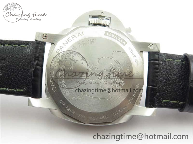 Seasonal PAM1056 Luminor GMT VSF 1:1 Best Edition on Black Leather Strap P.9011 Clone 8399