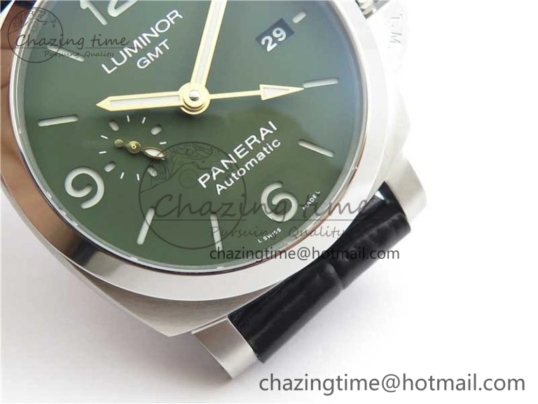 Seasonal PAM1056 Luminor GMT VSF 1:1 Best Edition on Black Leather Strap P.9011 Clone 8399