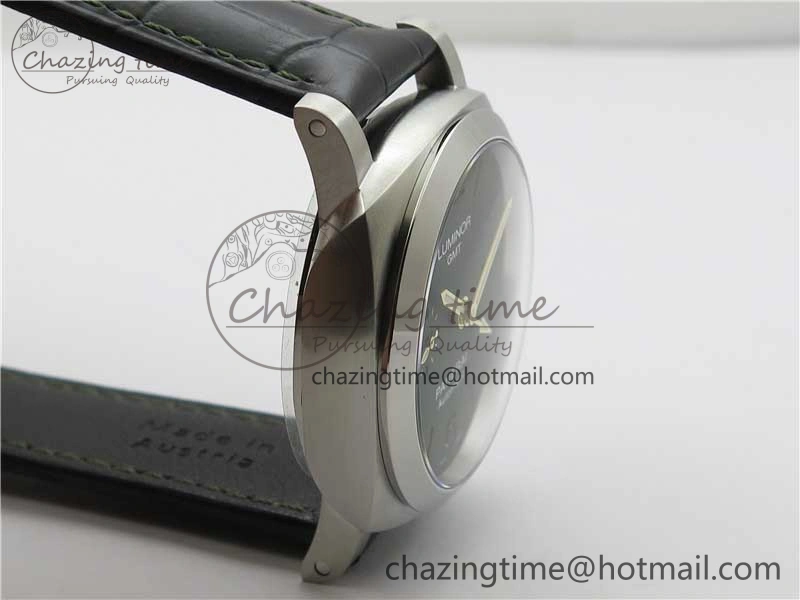 Seasonal PAM1056 Luminor GMT VSF 1:1 Best Edition on Black Leather Strap P.9011 Clone 8399