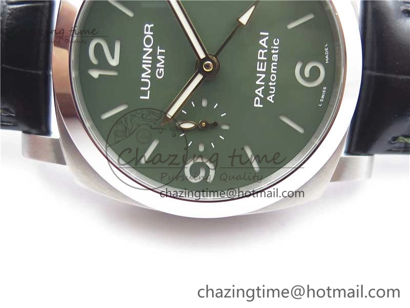 Seasonal PAM1056 Luminor GMT VSF 1:1 Best Edition on Black Leather Strap P.9011 Clone 8399