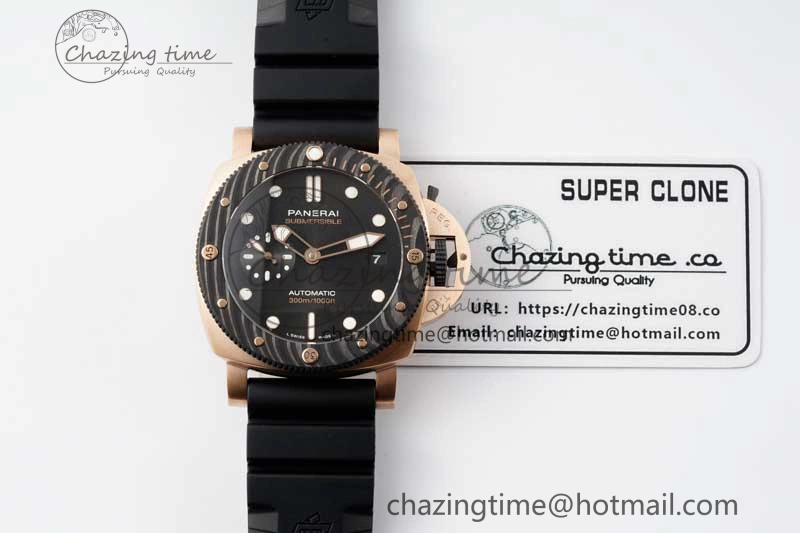 HighPerformance PAM1070 W SBF 1:1 Best Edition Black Dial on Black Rubber Strap P 8347