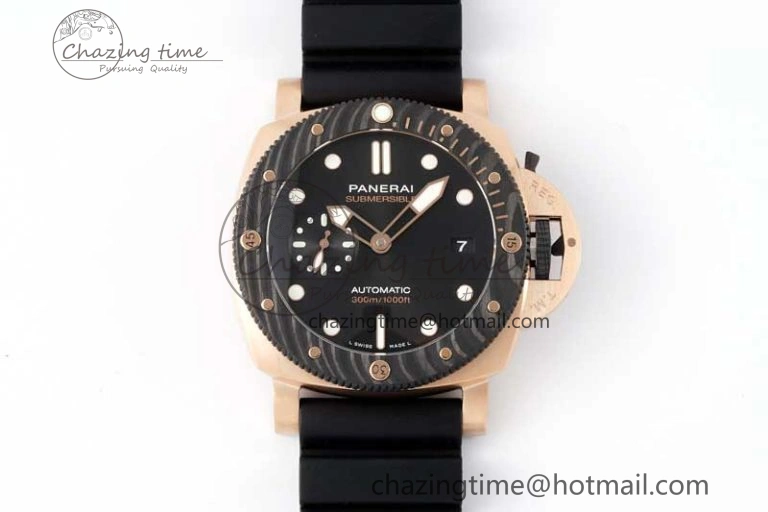 HighPerformance PAM1070 W SBF 1:1 Best Edition Black Dial on Black Rubber Strap P 8347