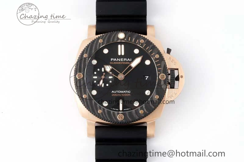 HighPerformance PAM1070 W SBF 1:1 Best Edition Black Dial on Black Rubber Strap P 8347