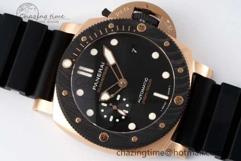 HighPerformance PAM1070 W SBF 1:1 Best Edition Black Dial on Black Rubber Strap P 8347