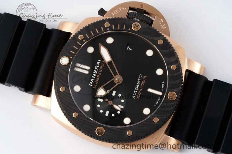 HighPerformance PAM1070 W SBF 1:1 Best Edition Black Dial on Black Rubber Strap P 8347