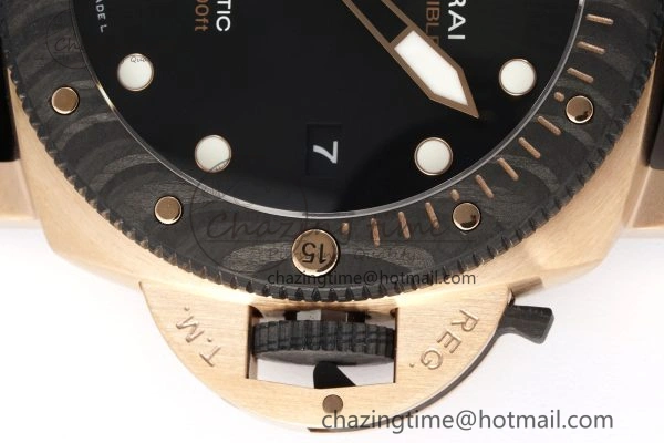 PAM1070 W VSF 1:1 Best Edition Black Dial on Black Rubber Strap P Lightweight 8341