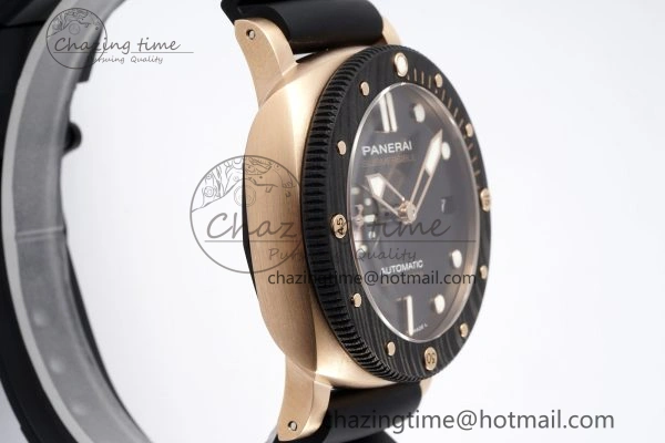PAM1070 W VSF 1:1 Best Edition Black Dial on Black Rubber Strap P Lightweight 8341