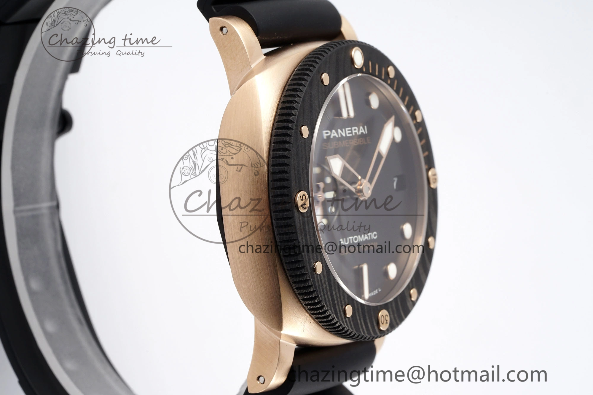 PAM1070 W VSF 1:1 Best Edition Black Dial on Black Rubber Strap P Lightweight 8341