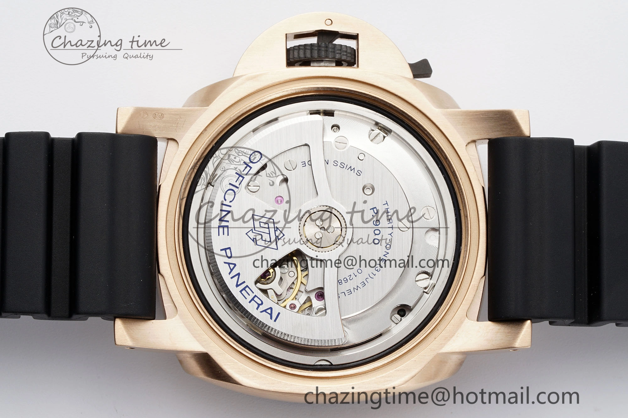 PAM1070 W VSF 1:1 Best Edition Black Dial on Black Rubber Strap P Lightweight 8341