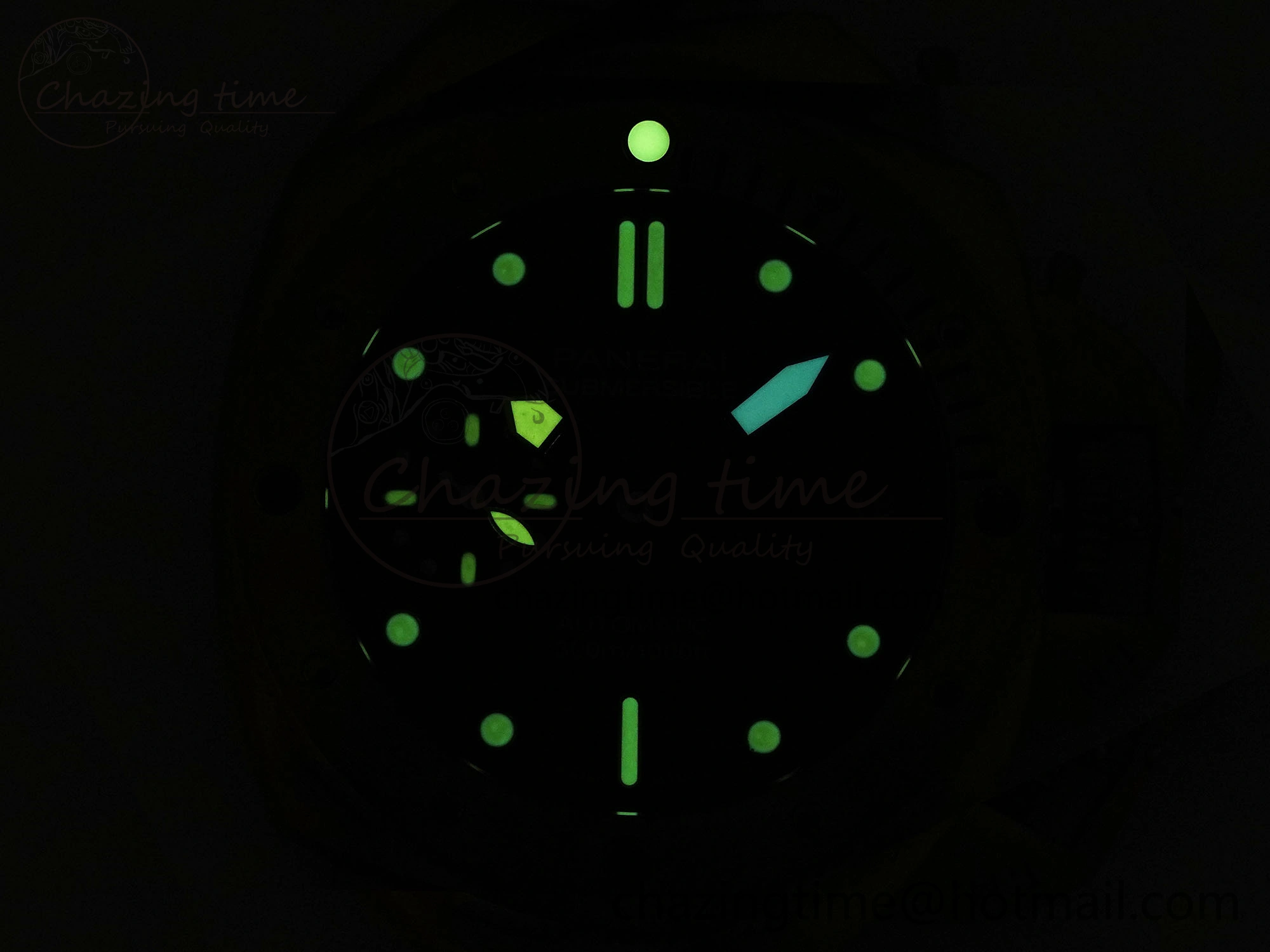 Breathable PAM1074 W BRONZO VSF 1:1 BEST EDITION BLUE DIAL ON BLUE CALFSKIN STRAP P.900 CLONE 8345