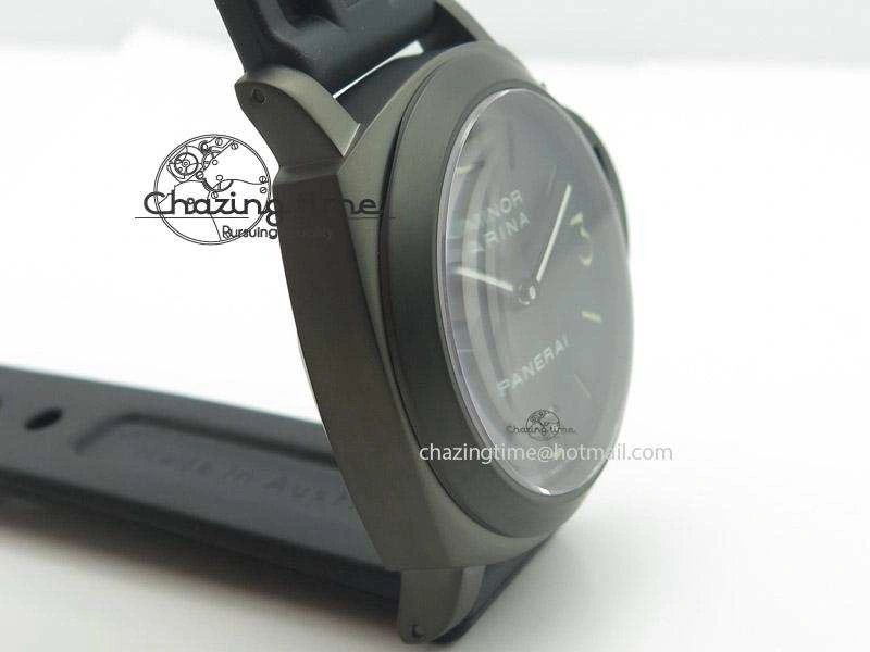 PAM111 DLC H-Maker Best Edition On Black Rubber Strap A Compact 8535