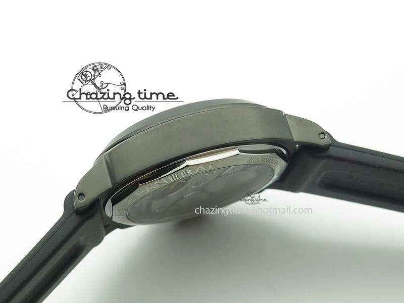 PAM111 DLC H-Maker Best Edition On Black Rubber Strap A Compact 8535
