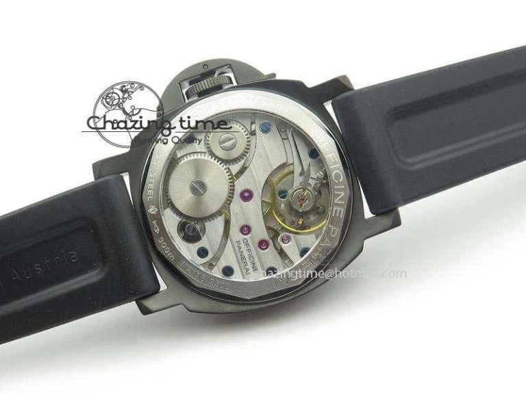 PAM111 DLC H-Maker Best Edition On Black Rubber Strap A Compact 8535