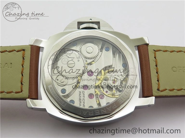 PAM111 HWF 1:1 Best Edition on Brown Calf Leather Strap A6497 ( Free Strap ) Sophisticated 8368